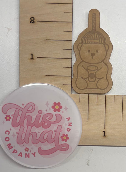Silicone Mold for Resin | Bear Cup Flat