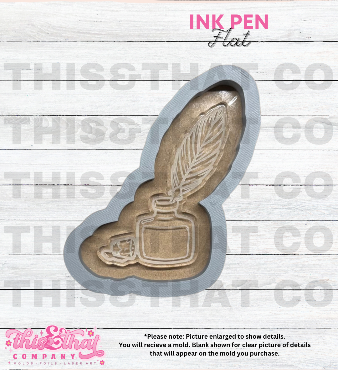 Silicone Mold For Resin | Inkpen Flat