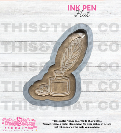 Silicone Mold For Resin | Inkpen Flat