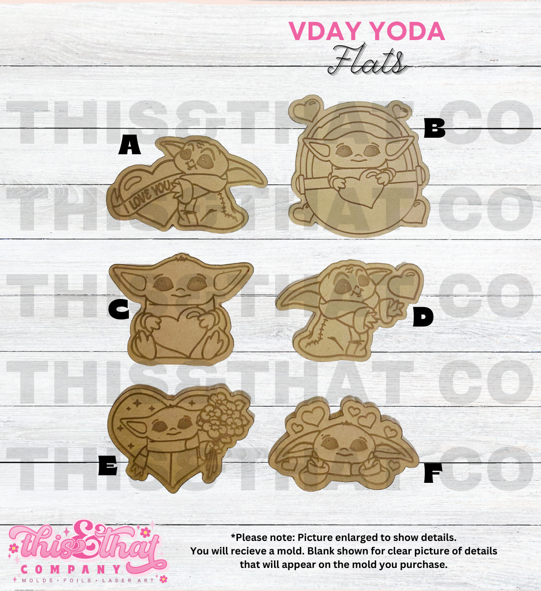 Silicone Mold For Resin | VDay Alien Flats