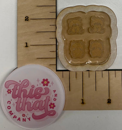 Silicone Mold for Resin | Bear Studs/ Bits