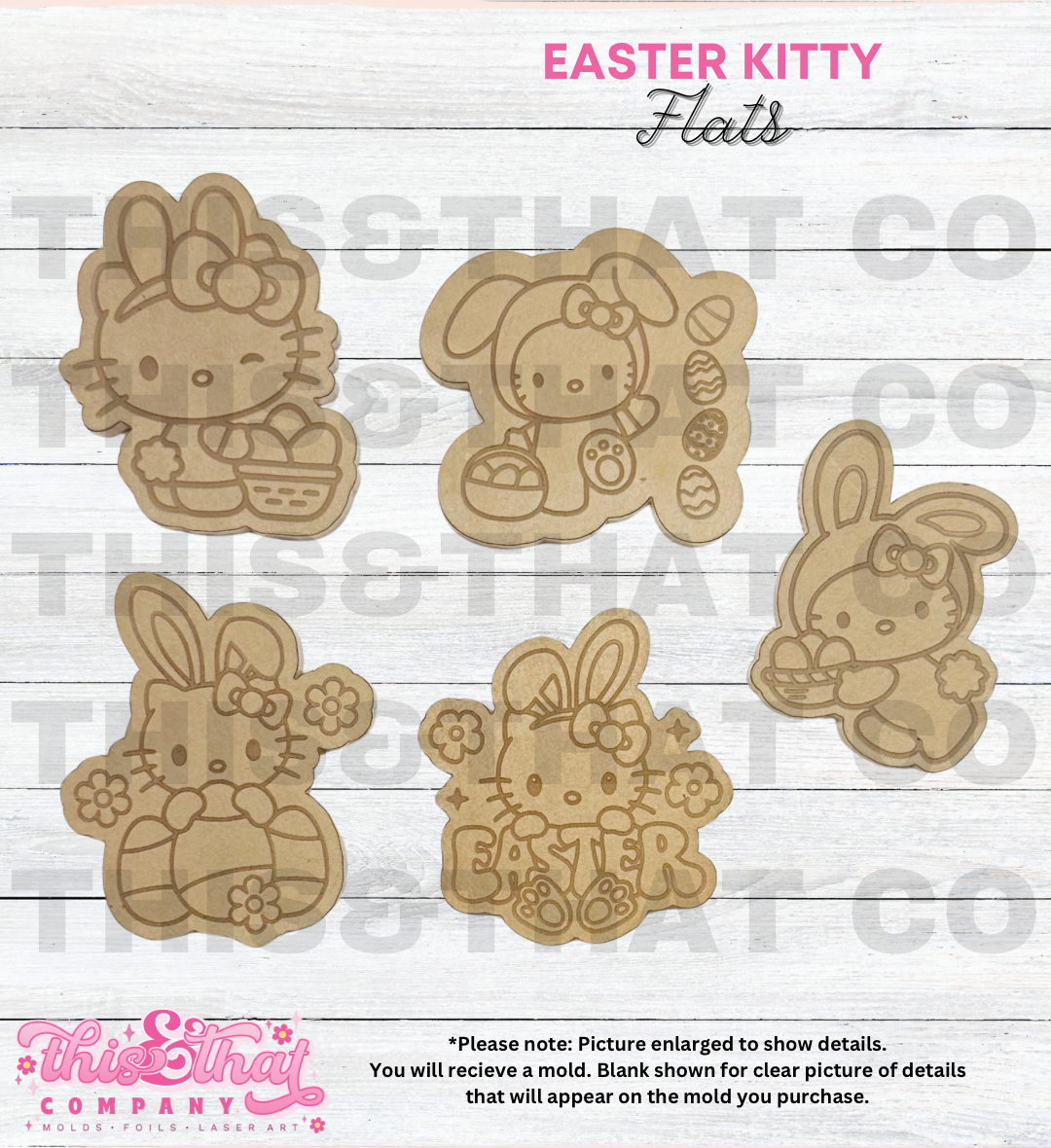 Silicone Mold For Resin |  Easter Kitty