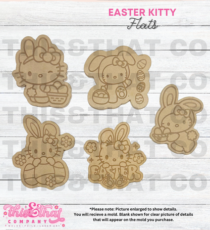 Silicone Mold For Resin |  Easter Kitty