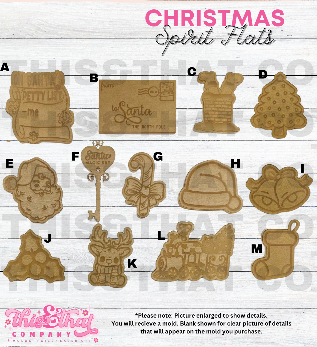 Silicone Mold For Resin | Christmas Spirit