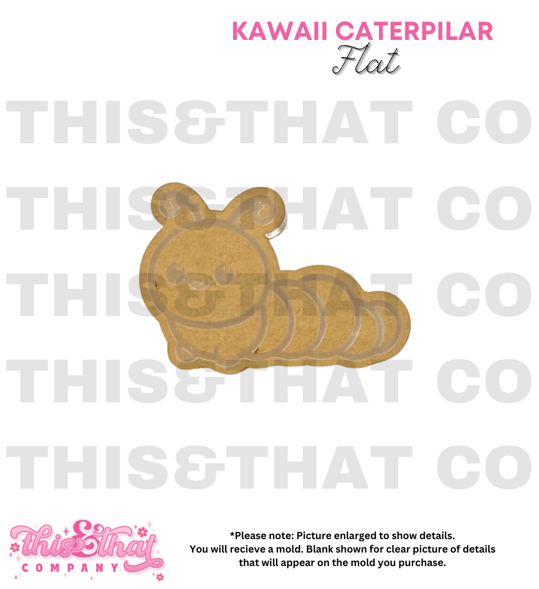 Silicone Mold for Resin | Kawaii Caterpilar