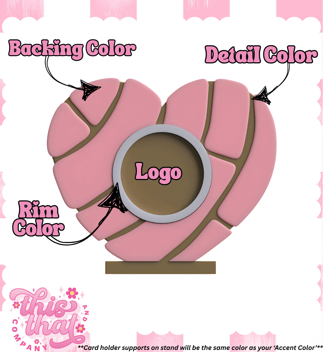 3D Print | Payment Station | FULLY CUSTOMIZABLE | Concha Heart