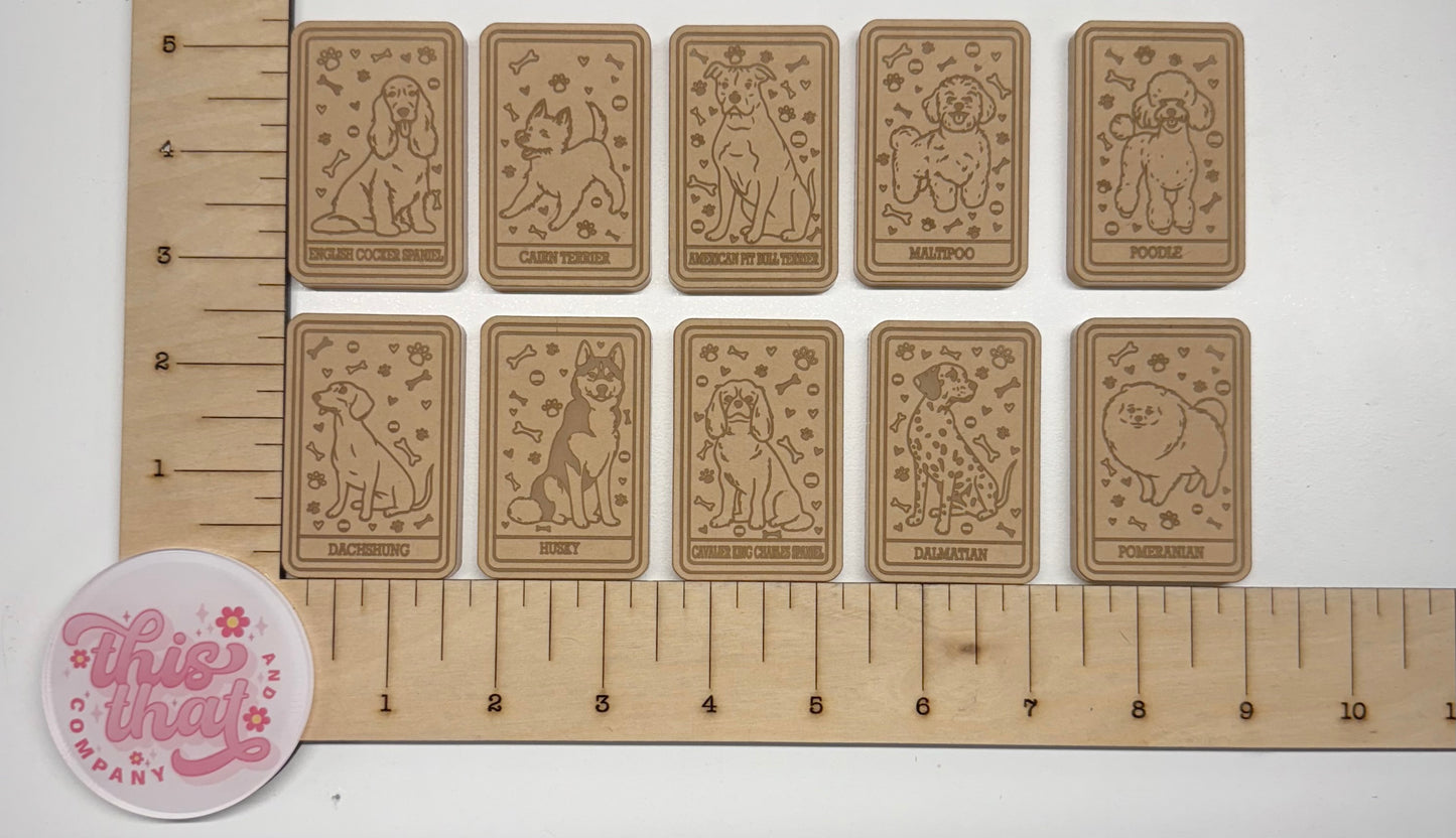 Silicone Mold For Resin | Dog Breed Tarot Card Flats
