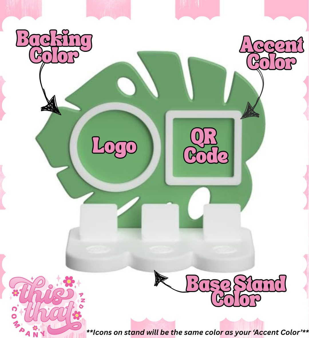 3D Print | Payment Station | FULLY CUSTOMIZABLE | Monstera Leaf