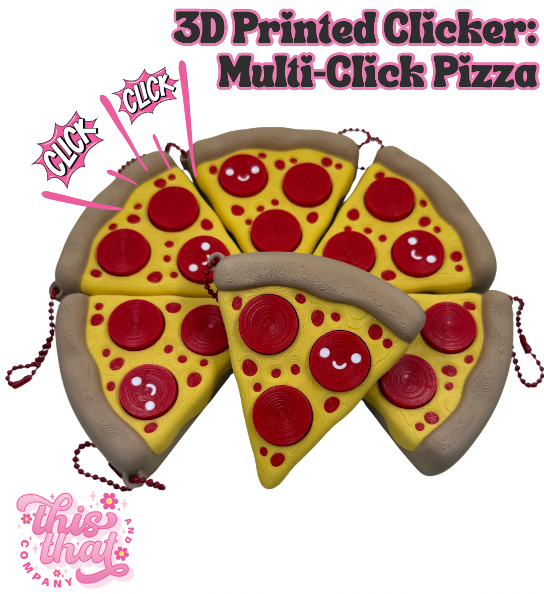 3D Print | Fidget Clicker | Pizza Clicker