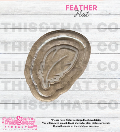 Silicone Mold For Resin | Feather Flat