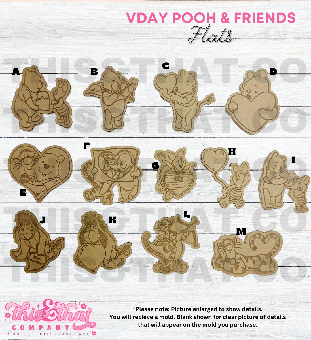 Silicone Mold For Resin | VDay Bear & Friends