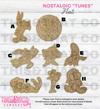 Silicone Mold For Resin |  Nostalgic Tunes Flats