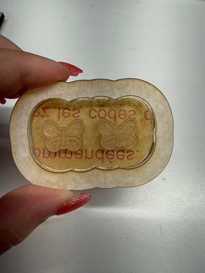 Silicone Mold for Resin | Butterfly Studs/ Bits