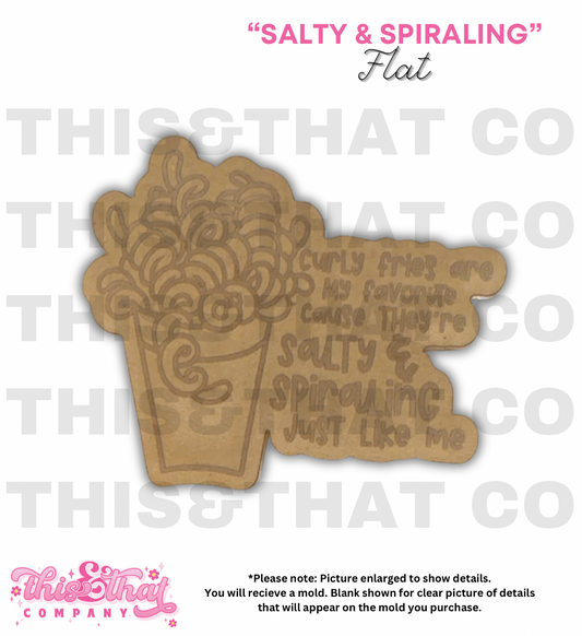Silicone Mold for Resin | 'Salty & Spiraling' Flat