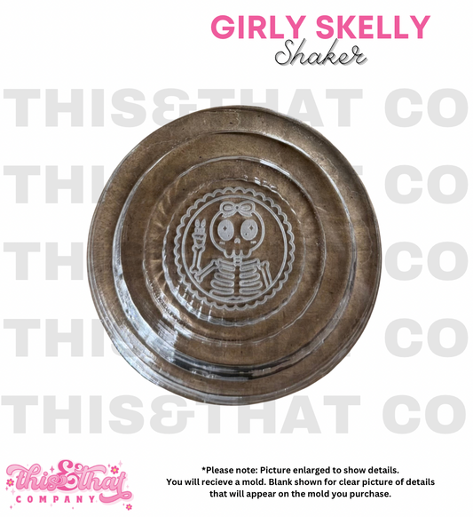 Silicone Mold for Resin | Halloween Girly Skelly Shaker