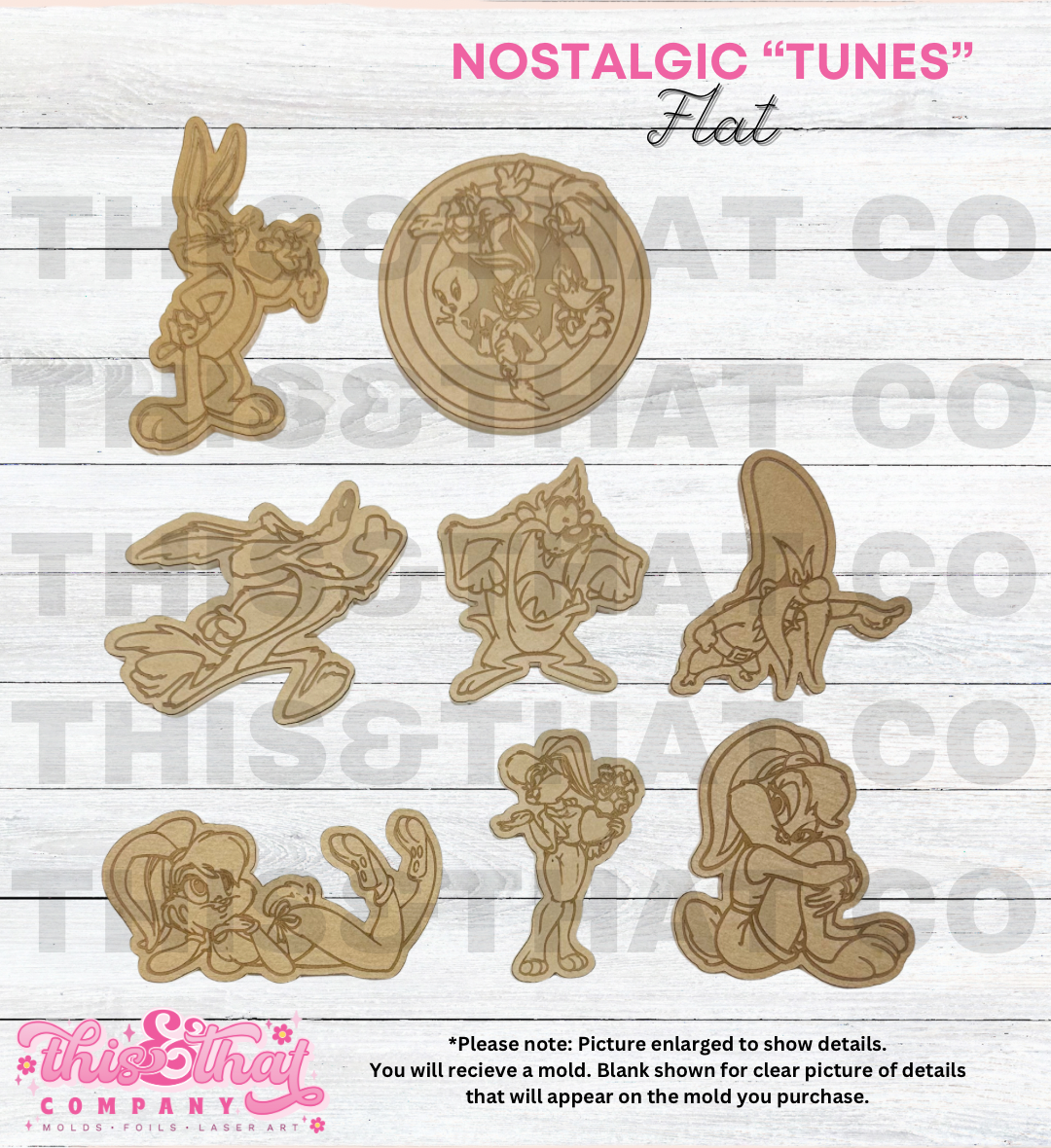 Silicone Mold For Resin |  Nostalgic Tunes Flats