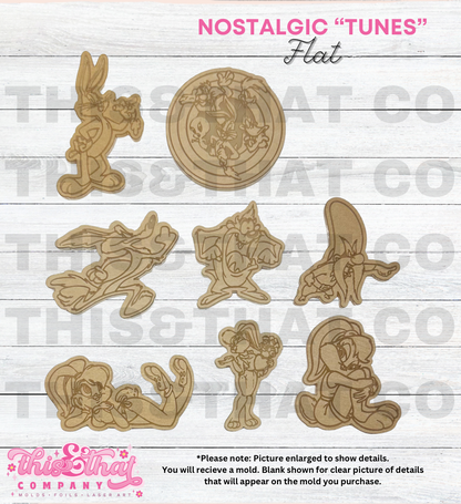 Silicone Mold For Resin |  Nostalgic Tunes Flats