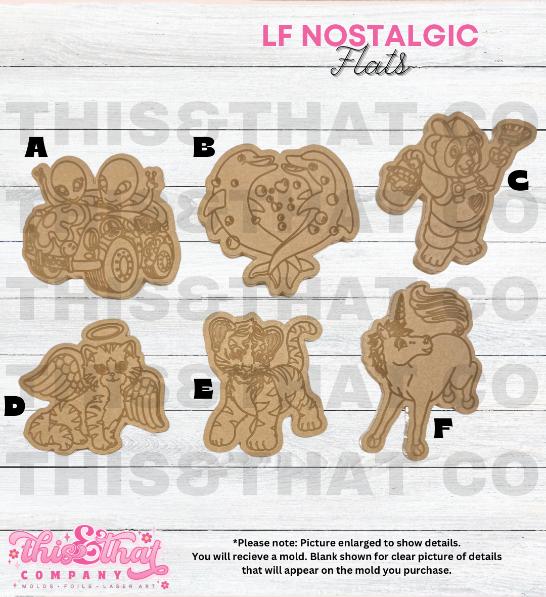 Silicone Mold For Resin | Iconic Girlhood Nostalgia Flats