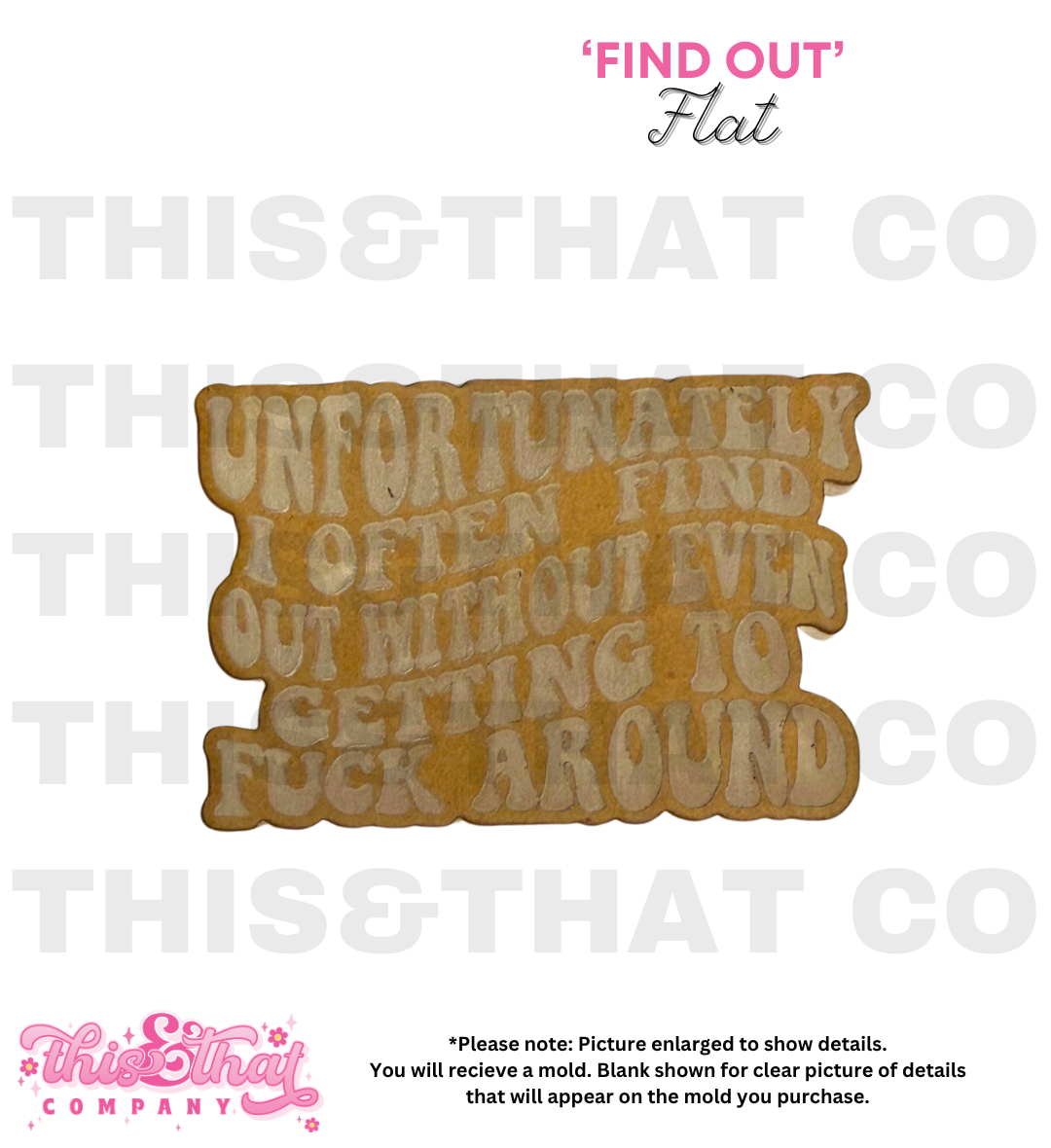 Silicone Mold for Resin | 'Find Out'