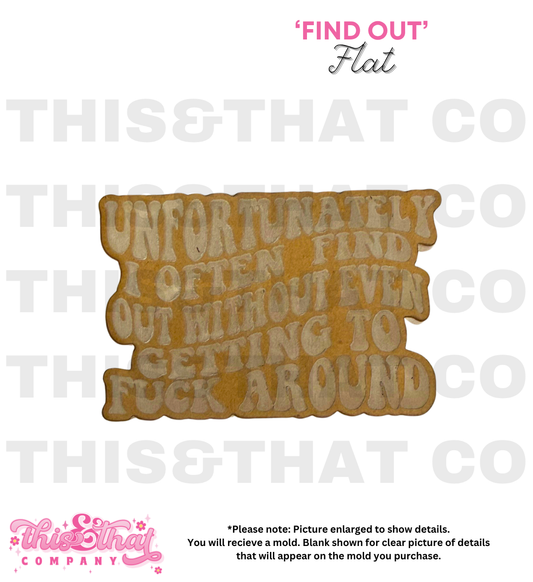 Silicone Mold for Resin | 'Find Out'