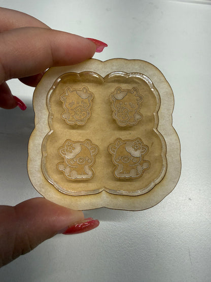 Silicone Mold for Resin | Cow Studs/ Bits