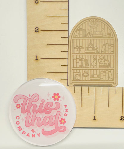 Silicone Mold For Resin |  Christmas Bookshelf Flat