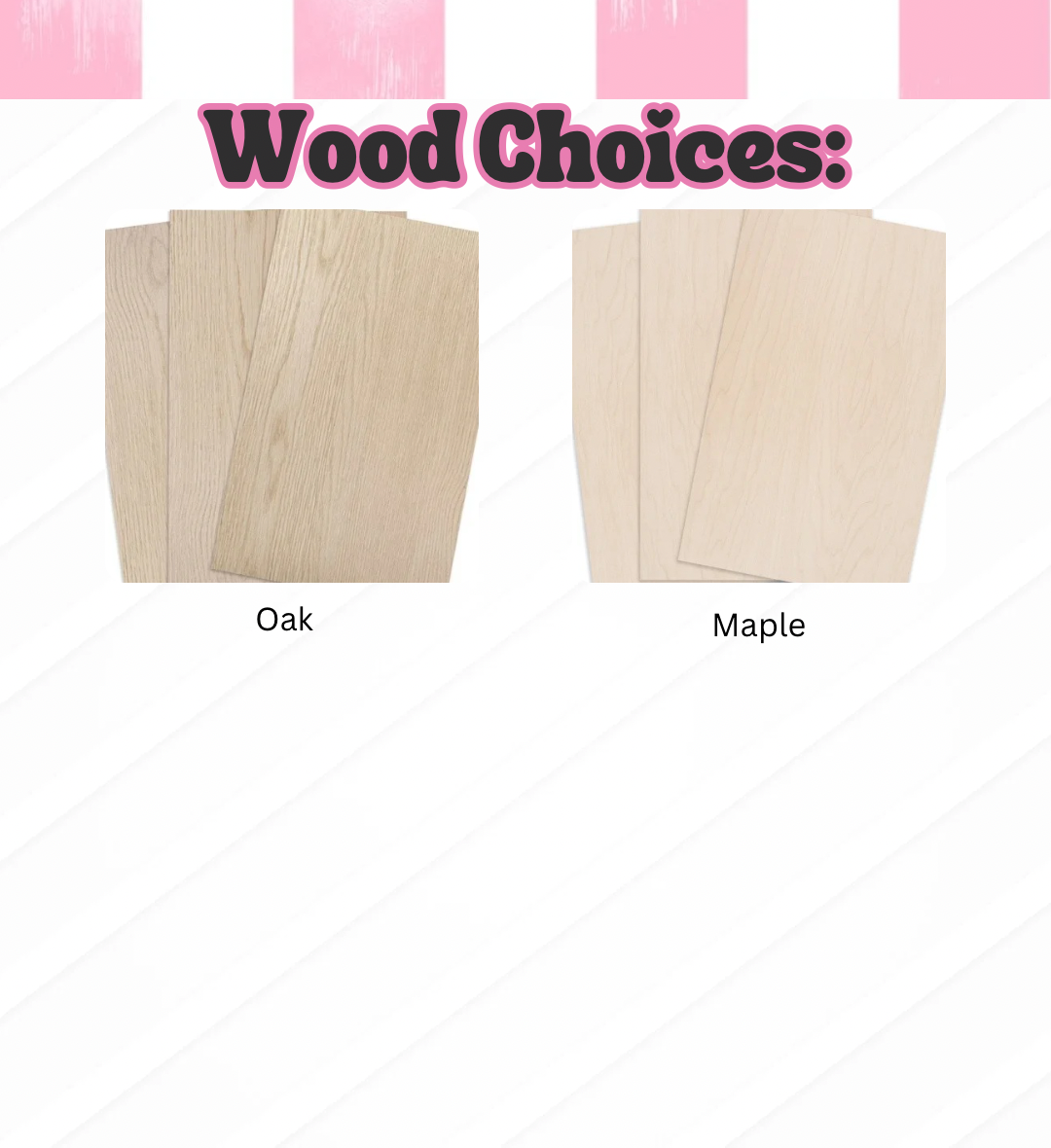 Laser Cut | Engraved Wood Username/ Business Name Watermark