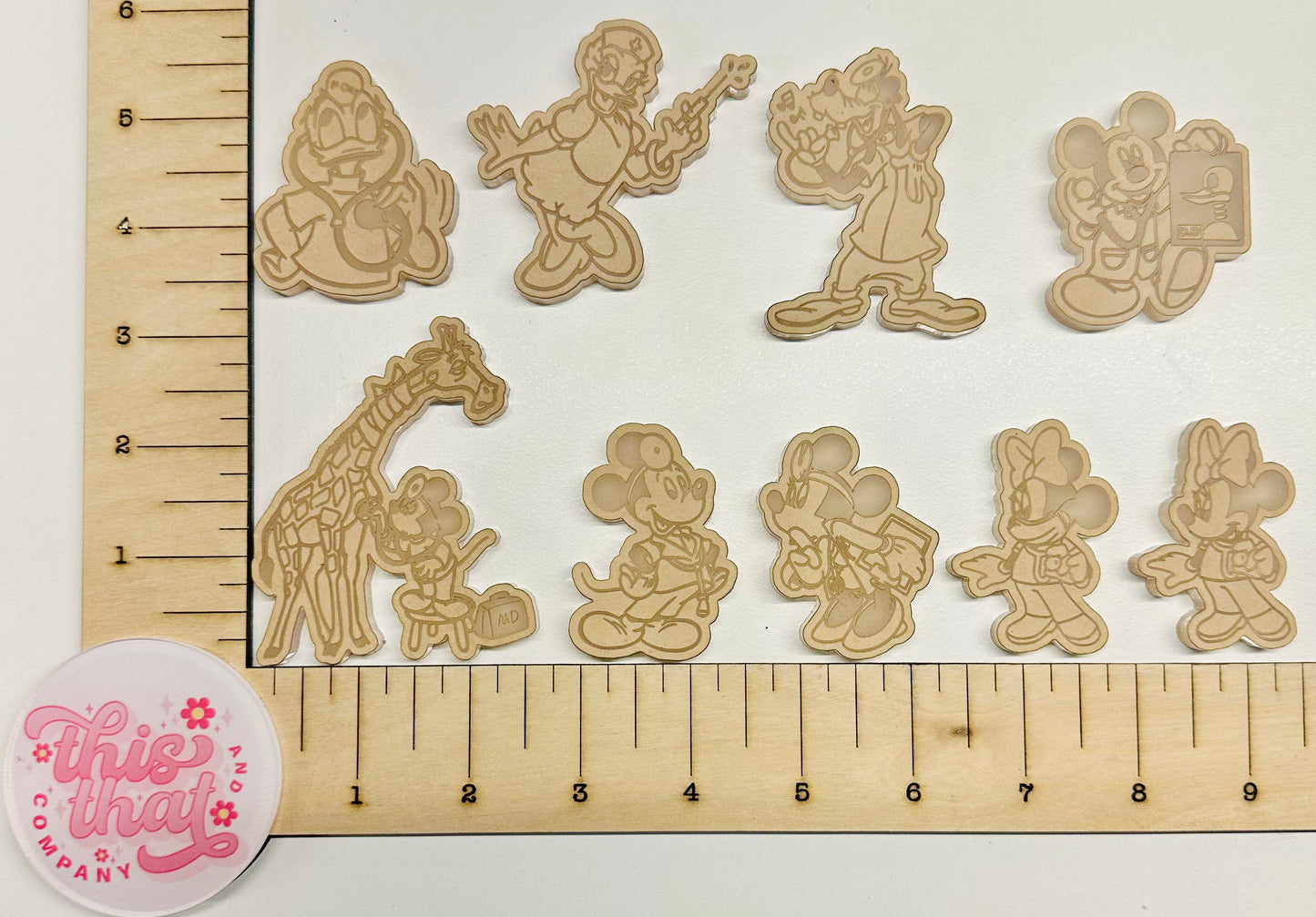 Silicone Mold For Resin | MD Mouse & Friends Flats