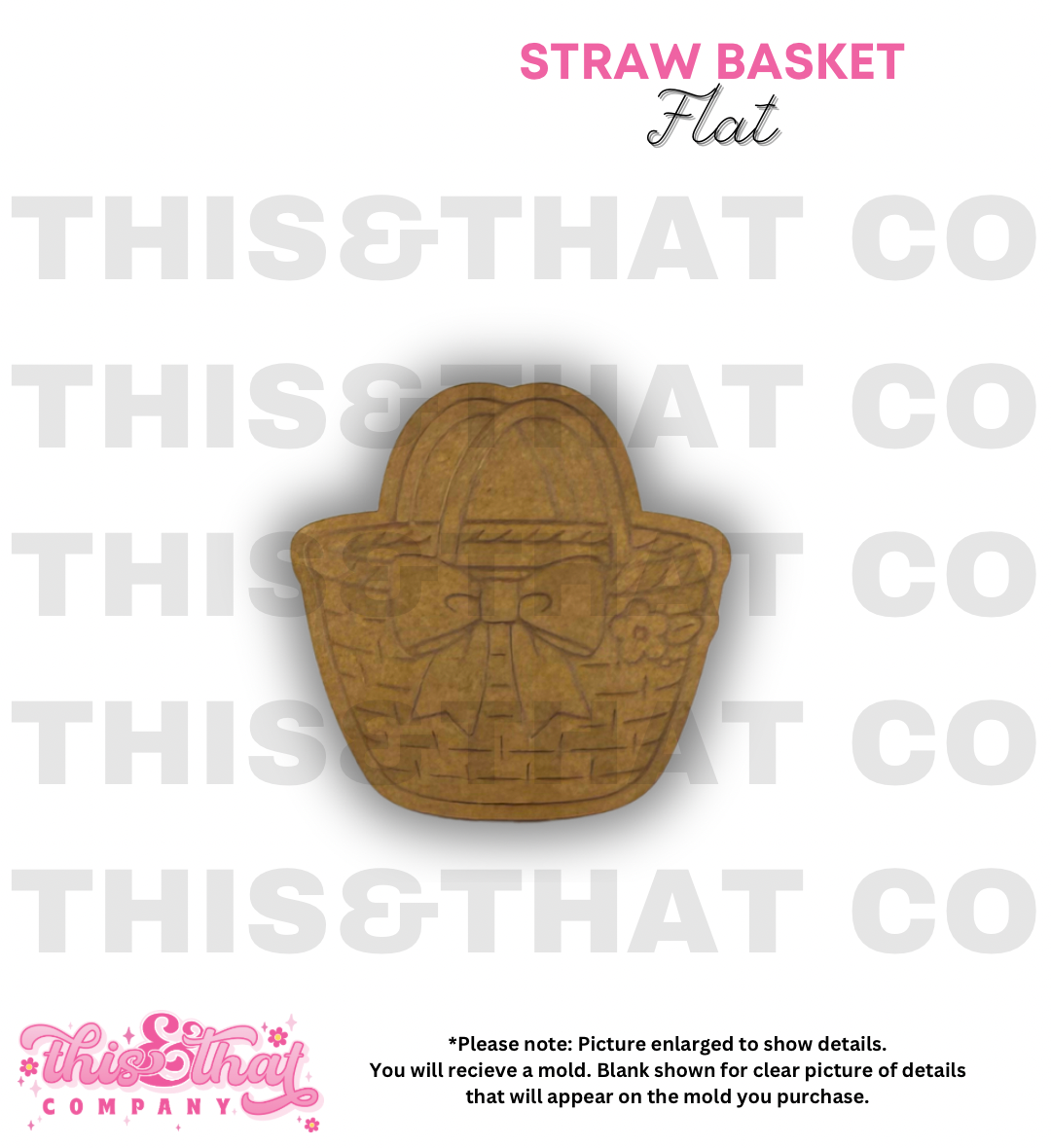 Silicone Mold for Resin | Straw Basket