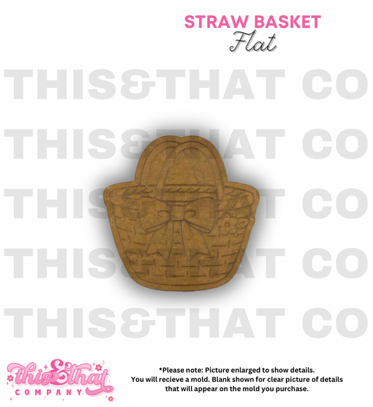 Silicone Mold for Resin | Straw Basket