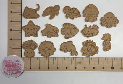 Silicone Mold for Resin | Kawaii Sea Animal Flats