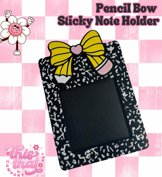 3D Print | Pencil Bow Sticky Note Holder
