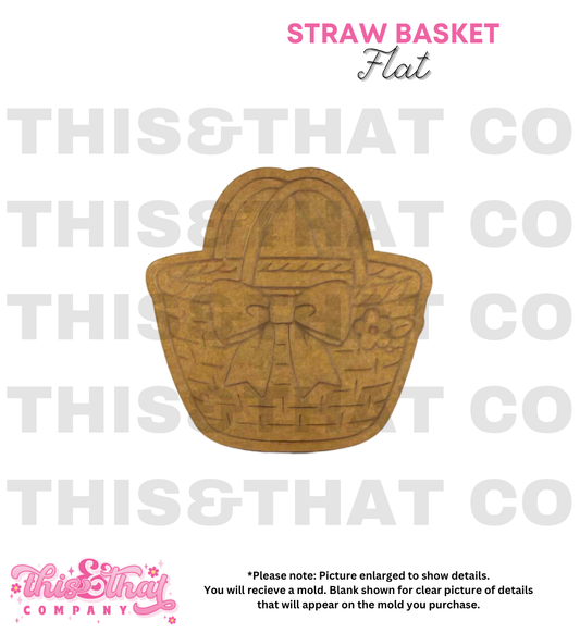 Silicone Mold for Resin | Straw Basket