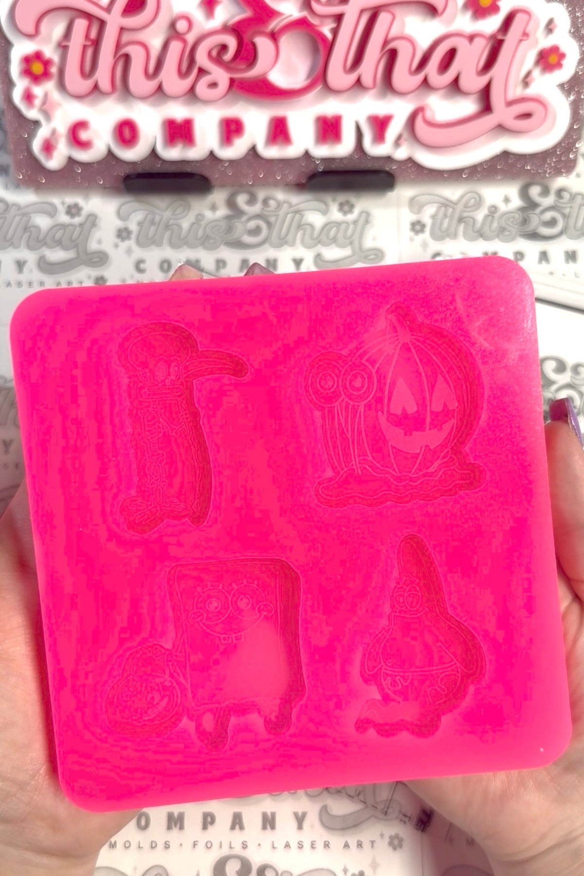 Silicone Mold For Resin | Spooky Sponge Halloween