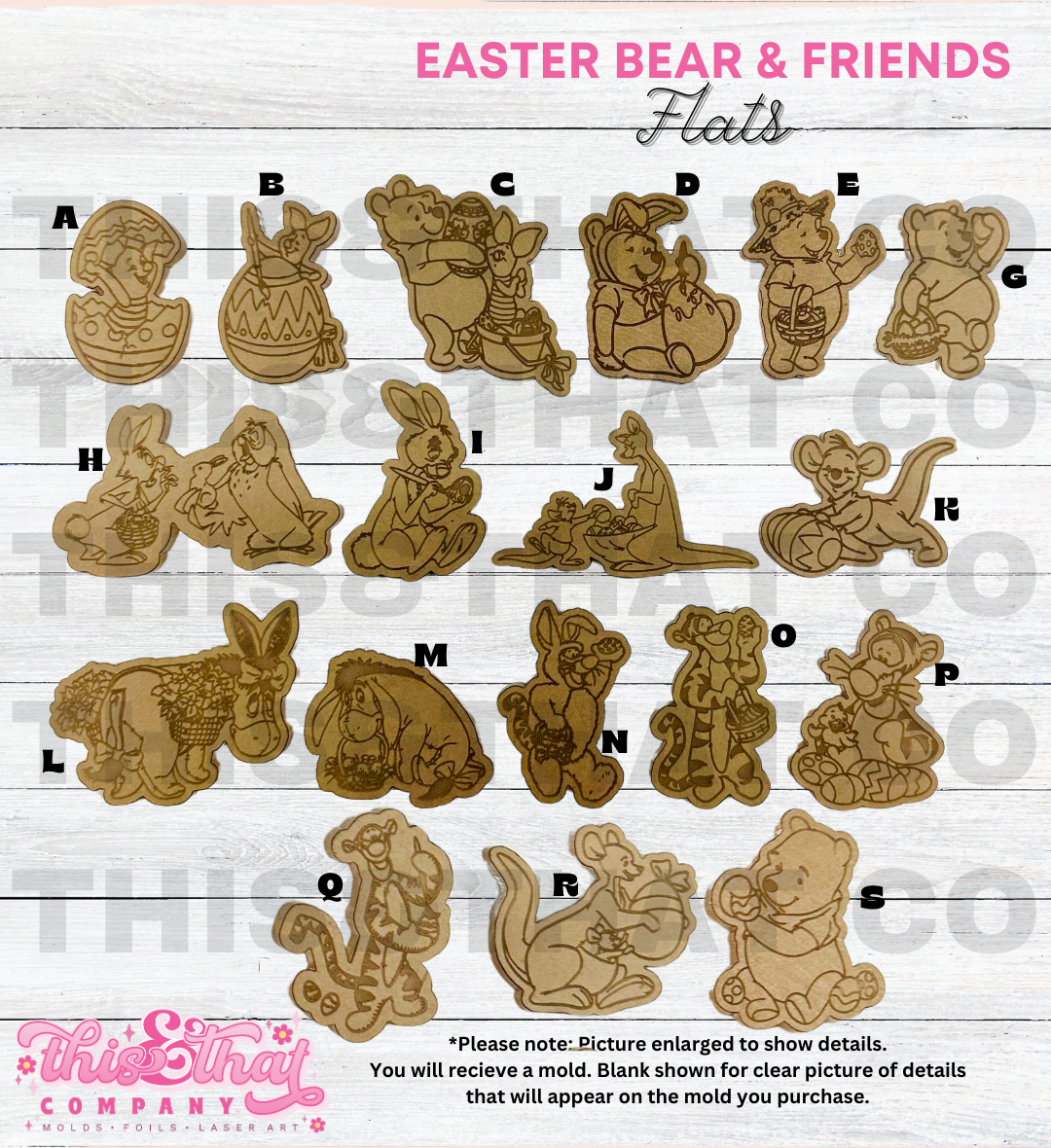 Silicone Mold For Resin | Easter Bear & Friends