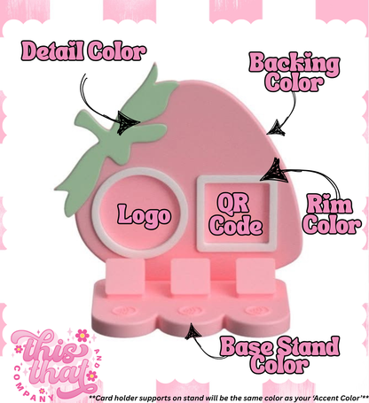 3D Print | Payment Station | FULLY CUSTOMIZABLE | Strawberry