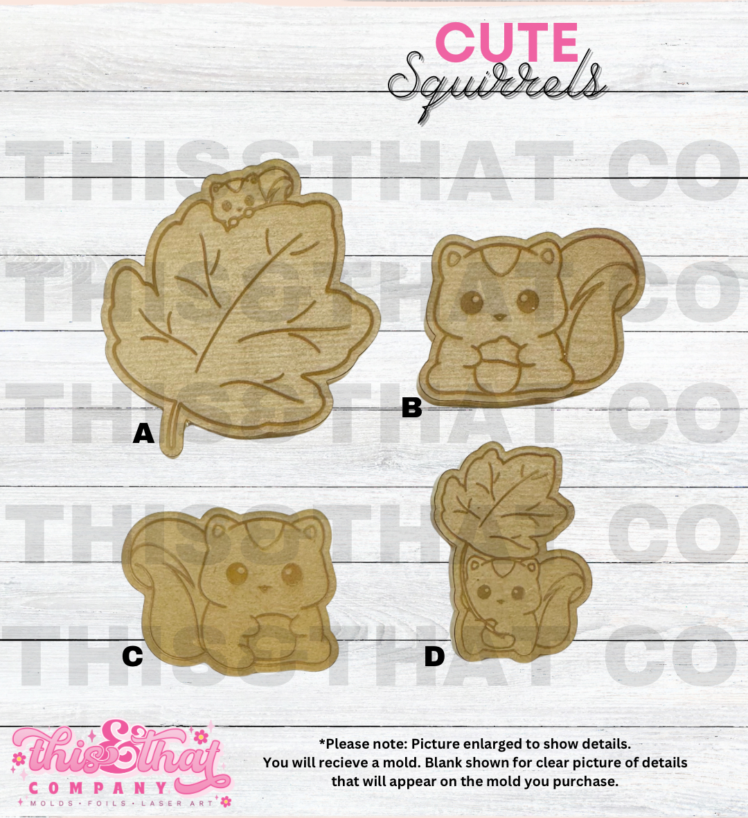 Silicone Mold For Resin | Squirrels