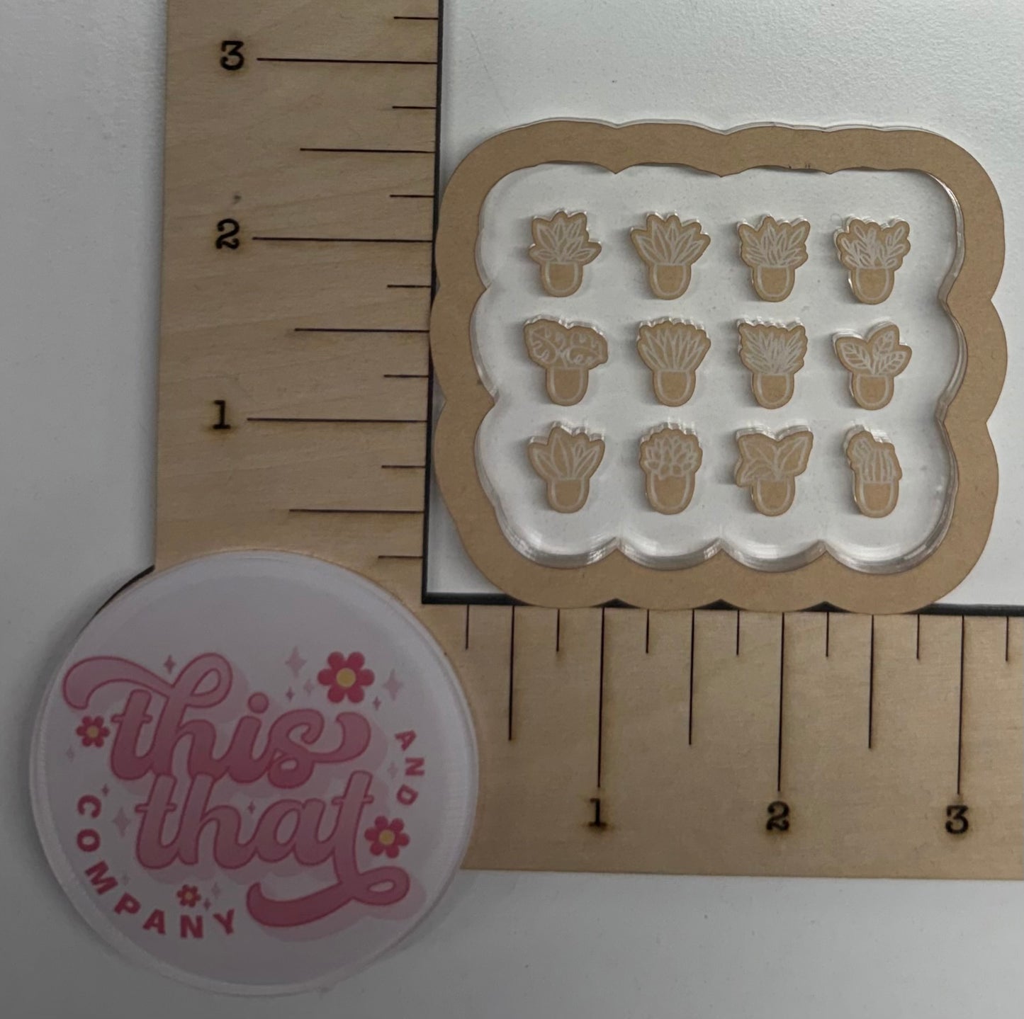 Silicone Mold for Resin | Floral Stud Palette