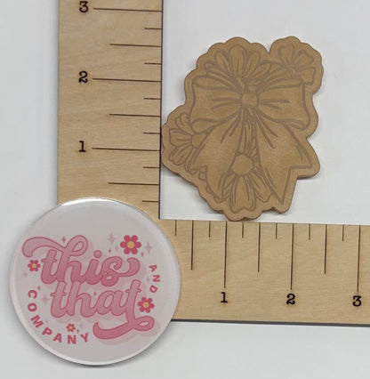 Silicone Mold for Resin | Floral Bow Flat