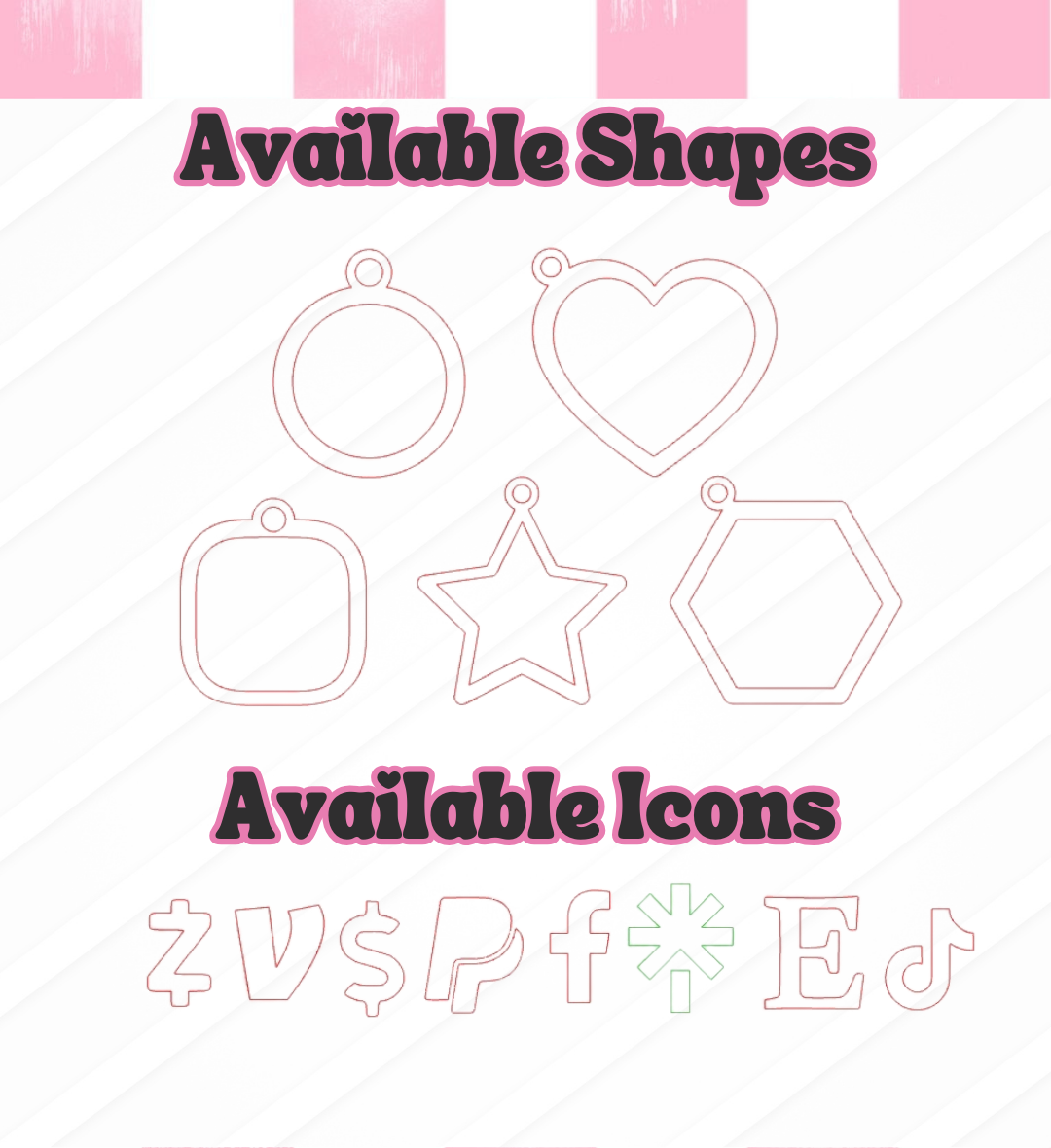 Laser Cut | Acrylic Keychains | Smart Tap NFC Keychain