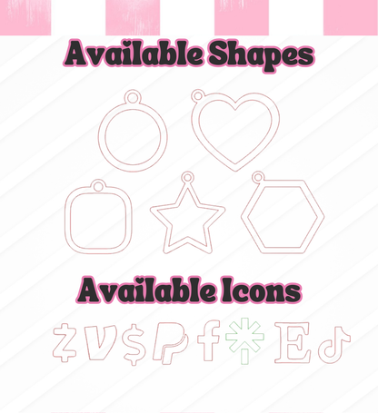 Laser Cut | Acrylic Keychains | Smart Tap NFC Keychain