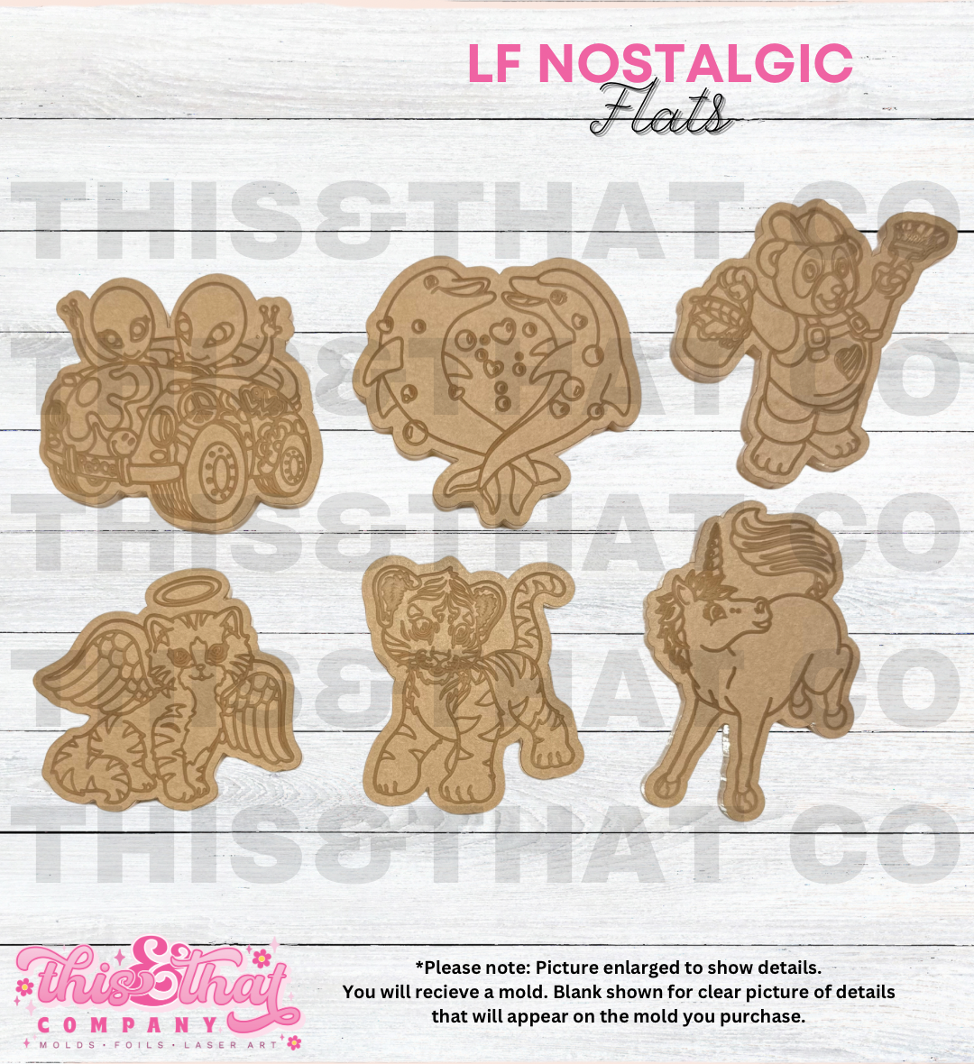 Silicone Mold For Resin | Iconic Girlhood Nostalgia Flats