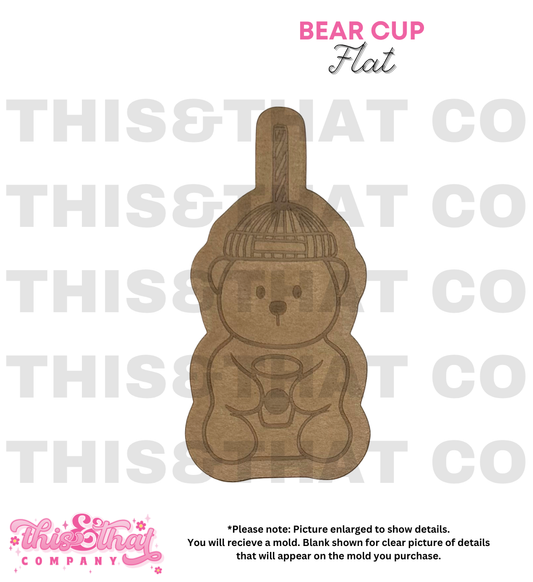 Silicone Mold for Resin | Bear Cup Flat