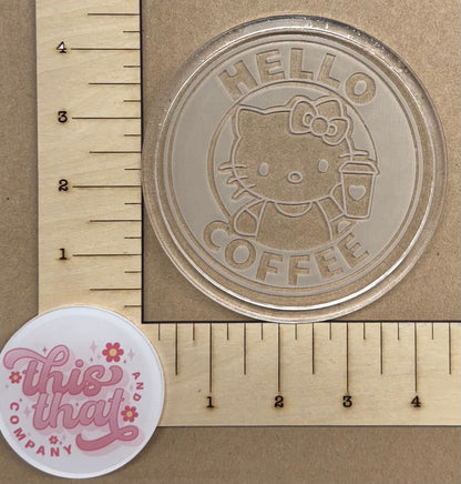 Silicone Mold for Resin | Kawaii Cat Lipped Coaster
