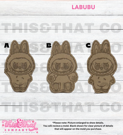 Silicone Mold for Resin | Monster Bubu Flats