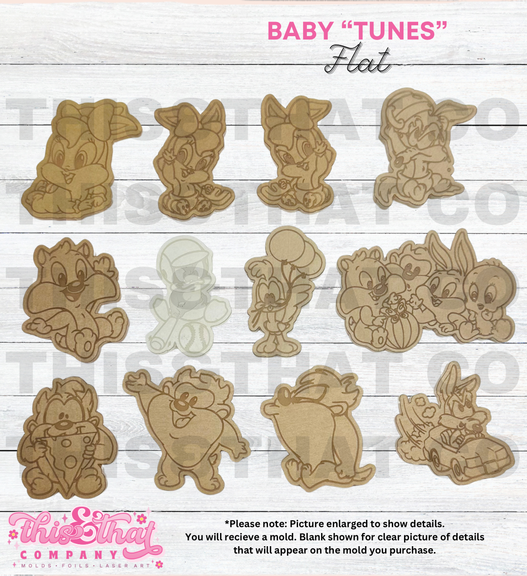 Silicone Mold For Resin |  Nostalgic Baby Tunes Flats