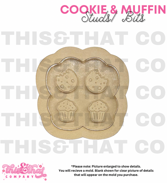 Silicone Mold for Resin | Cookie & Muffins Stud/ Bits