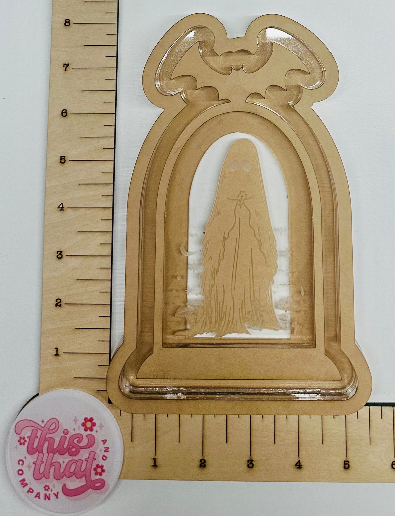 Silicone Mold For Resin |  Ghost Tray/ Lipped Coaster