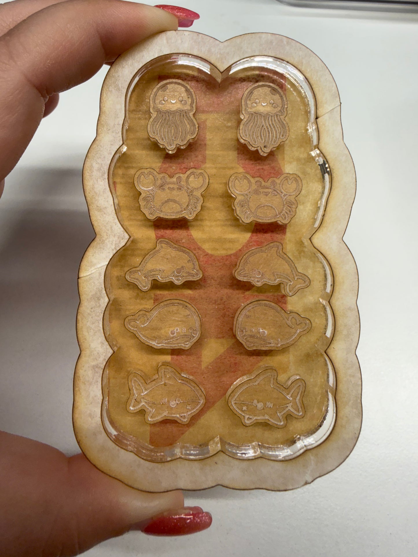 Silicone Mold for Resin | Ocean Animal Studs/ Bits