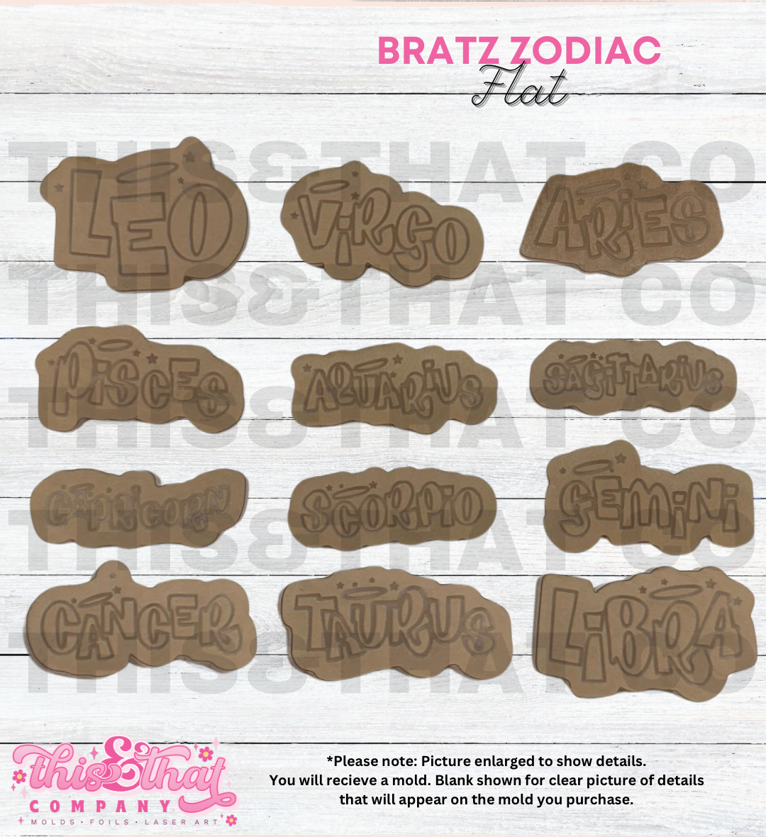 Silicone Mold for Resin | Zodiac Flats